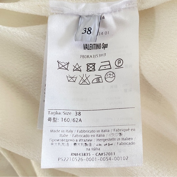 Valentino ivory maxi Satin Skirt - Picture 7 of 9